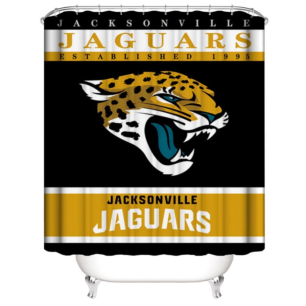 Jacksonville Jaguars Shower Curtain, Jacksonville Florida Football Bathroom Decor