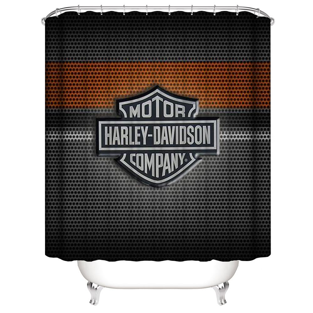 Motor Harley Davidson Shower Curtain, Motor Style Bathroom Decor