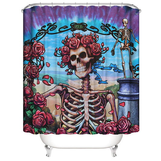 Skull and Roses Album Cover Grateful Dead Shower Curtain