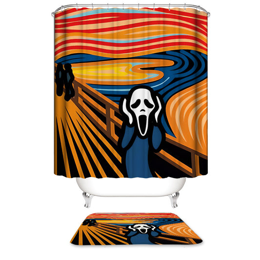 Edvard Munch Famous Painting The Scream Shower Curtain | Edvard Munch The Scream Bathroom Curtain