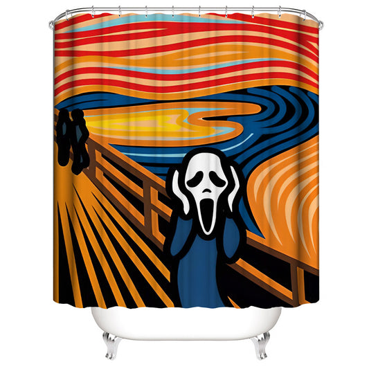 Edvard Munch Famous Painting The Scream Shower Curtain | Edvard Munch The Scream Bathroom Curtain