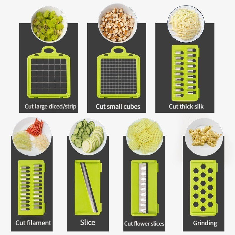 Vegetable Chopper Dicing Grater Multi Functional Vegetable Cutter | Multi Function Vegetable Cutter and Slicer