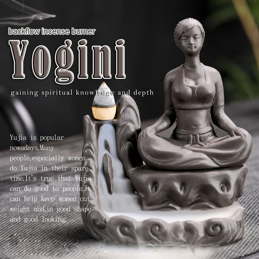 Lady Yogini Backflow Incense Burner