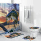 Bass Fishing Shower Curtain | Bass Fish Shower Curtain