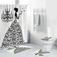 Butterfly Dress Elegant Girly Silhouette Shower Curtain