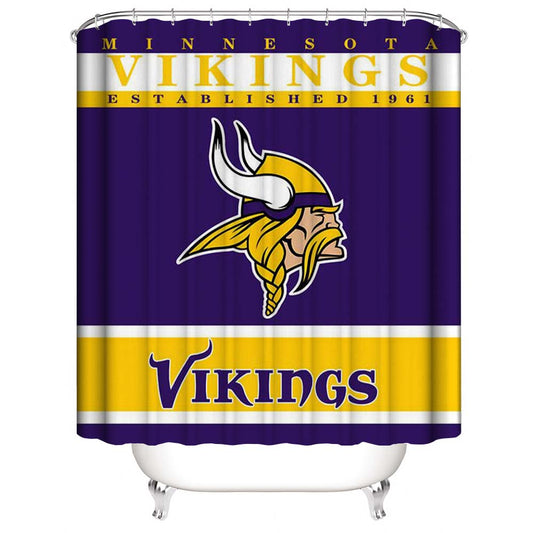 Football Team Flag Minnesota Vikings Shower Curtain