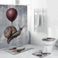 Funny Flying Snail Shower Curtain | Flying Snail Shower Curtain