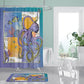 Purple Octopus and Coral Shower Curtain | Octopus and Coral Bathroom Curtain