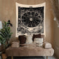 Sun Compass The Star Tarot Card Tapestry for Bedroom Living Room | The Star Tarot Tapestry