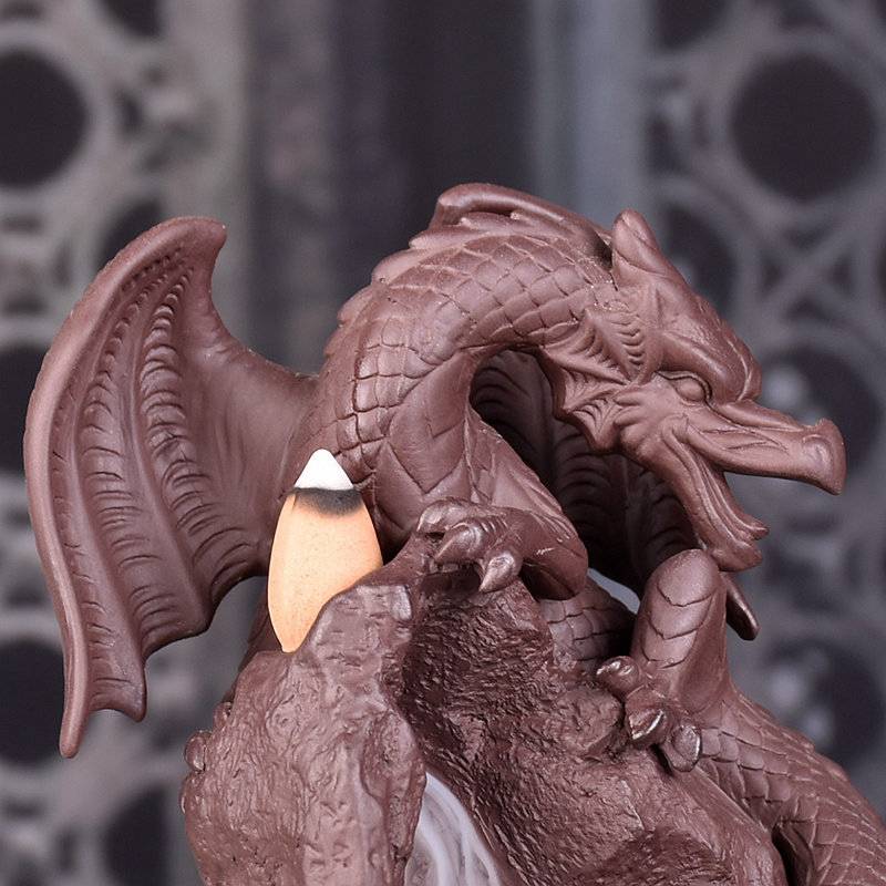 Cling Rock Winged Dragon Backflow Incense Burner