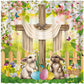 Dreamy Spring Flowers Butterflies Religious The Cross Easter Bunny Shower Curtain
