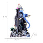 Resin Blue Dragon Climb The Mountain Tower Dragon Smoke Incense Burner