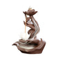 Buddha Hand Lotus Backflow Incense Burner with Lotus Shape Incense Stick Holder