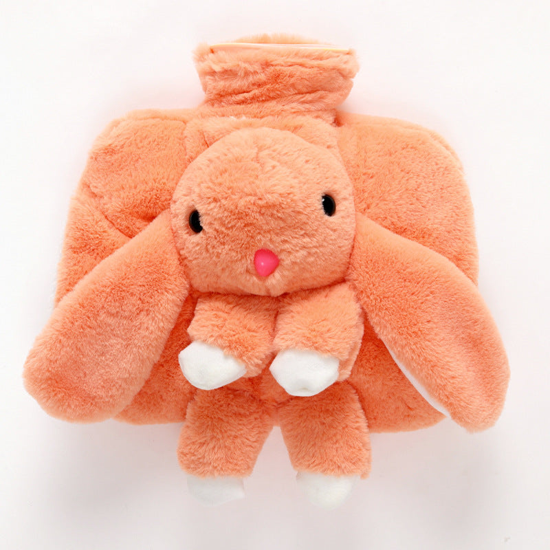 Cute Bunny Hot Water Bottle with Plush Cover