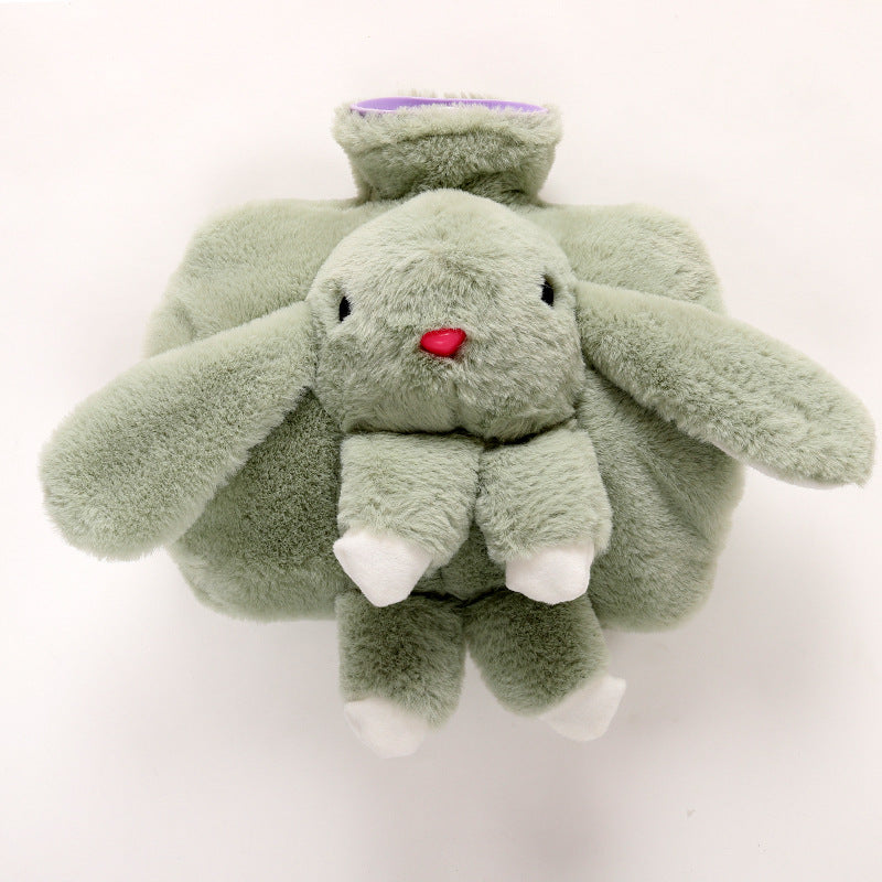 Cute Bunny Hot Water Bottle with Plush Cover