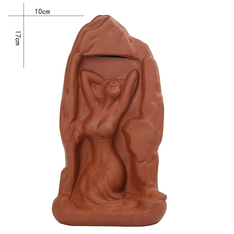 Beauty Shower Naked Lady Incense Burner with Incense Stick Hole