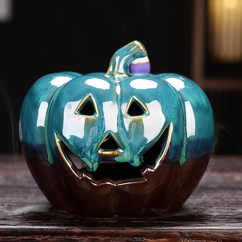 Halloween Pumpkin Backflow Incense Burne