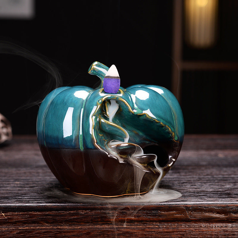 Halloween Pumpkin Backflow Incense Burne