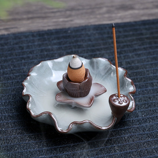 Mini Backflow Incense with Incense Stick Ash Catcher