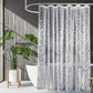 White Spots Translucent Shower Curtain | Spot Translucent Bathroom Curtain