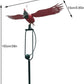 Wind Powered Rocker Metal Flying Cardinal Garden Stake | Metal Cardinal Rocker