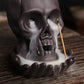 Skull in Palm Incense Waterfall Burner with Led Lighting