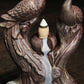 Reverse Smoke Couple Peacock Incense Burner