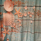Light Blue Ocean Style Various Starfishs Seashell Shower Curtain