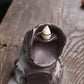 Reverse Smoke Skull Incense Burner with Incense Stick Hole