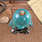 Green Glaze Ceramic Penguin Backflow Incense Burner