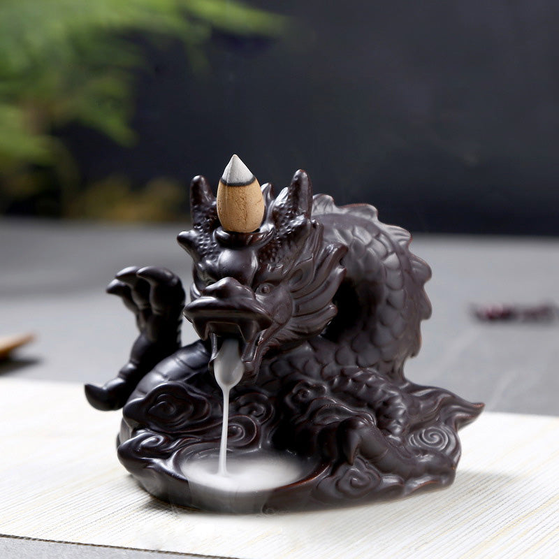 Dragon Ride on The Clouds Backflow Incense Burner