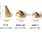3 Pack Mini Brass Water Drop Incense Stick Burner