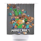 Kids Minecraft Game Cover Minecraft Shower Curtain