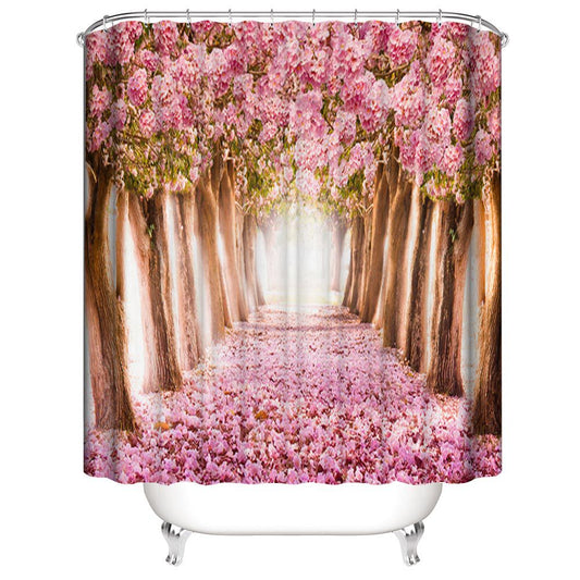 Blossom Pink Cherry Avenue Shower Curtain