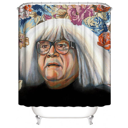Colored Pencil Art Ongo Gablogian Danny Devito Shower Curtain