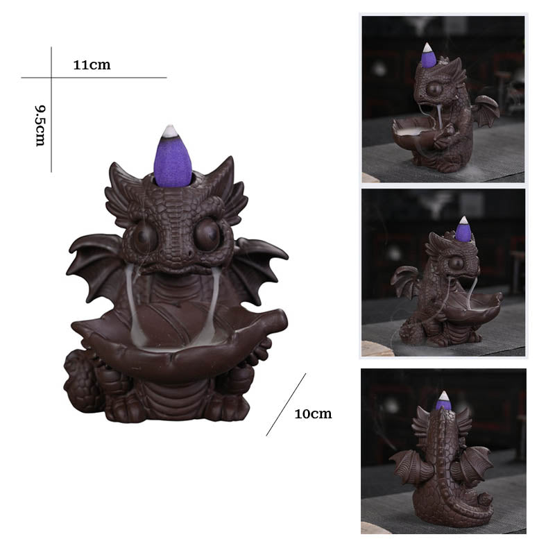 Cute Baby Dragon Backflow Incense Burner | Baby Dragon Waterfall Incense Burner