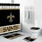 Football Saints Shower Curtain, New Orleans Football Bathroom Curtain