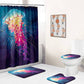 Colorful Jellyfish Shower Curtain | Jellyfish Bathroom Curtain
