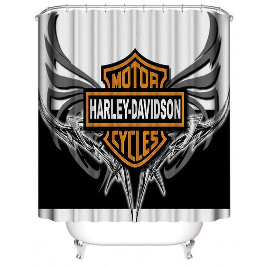 Metal-winged Motor Harley Davidson Cycles Logo Shower Curtain