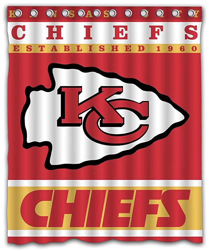 Football Team Flag Kansas City Chiefs Shower Curtain