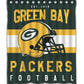 Helmet Falg Green Bay Packers Shower Curtain, Green Bay Football Bathroom Decor