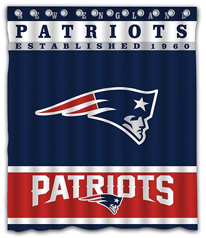 Sport Football Team Flag New England Patriots Shower Curtain