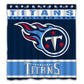 Tennessee Blue Ball of Fire Football Sport Team Flag Titans Shower Curtain