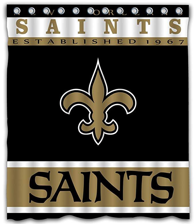 Football Team Flag New Orleans Saints Shower Curtain