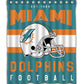 Football Team Helmet Flag Florida Miami Dolphins Shower Curtain