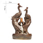 Reverse Smoke Couple Peacock Incense Burner