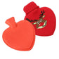 Heart Shaped Hot Water Bottle with Knitted Cover | Heart Hot Water Bottle