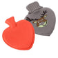 Heart Shaped Hot Water Bottle with Knitted Cover | Heart Hot Water Bottle
