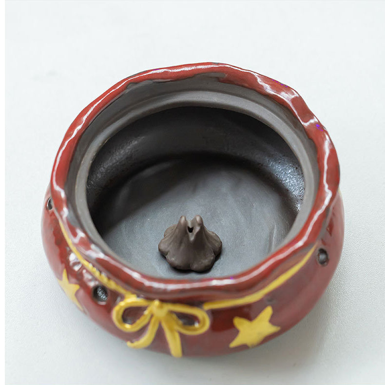 Christmas Deer Incense Coil Burner Gift-bag-shaped