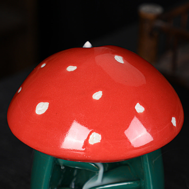 Comfy Mushroom Incense Burner | Mushroom House Incense Burner